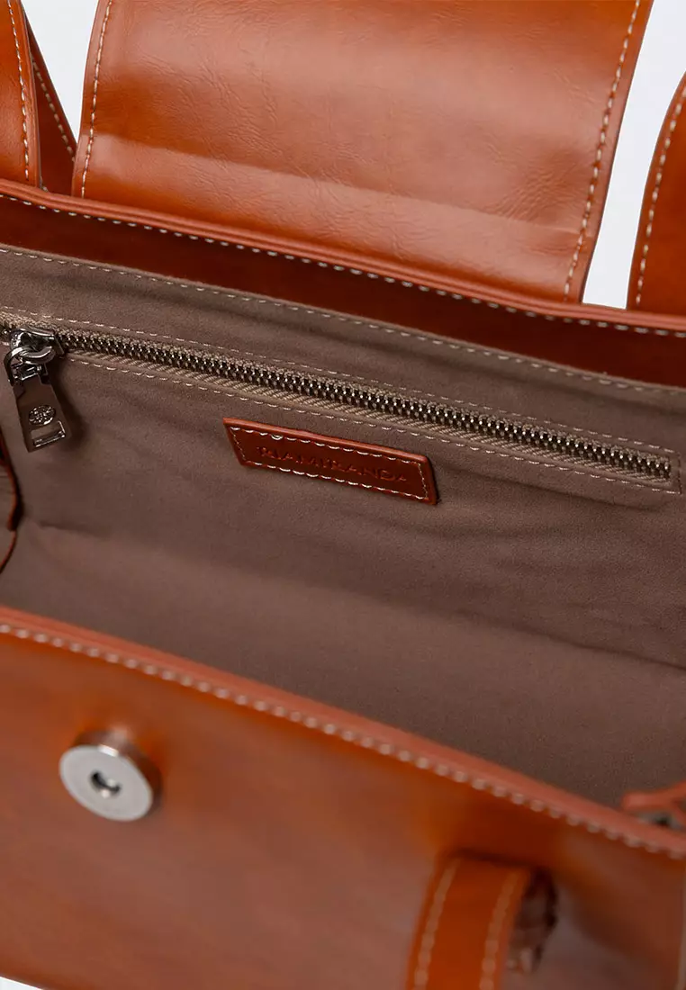 Ria Miranda Cinnamon Nina Small Box Bag