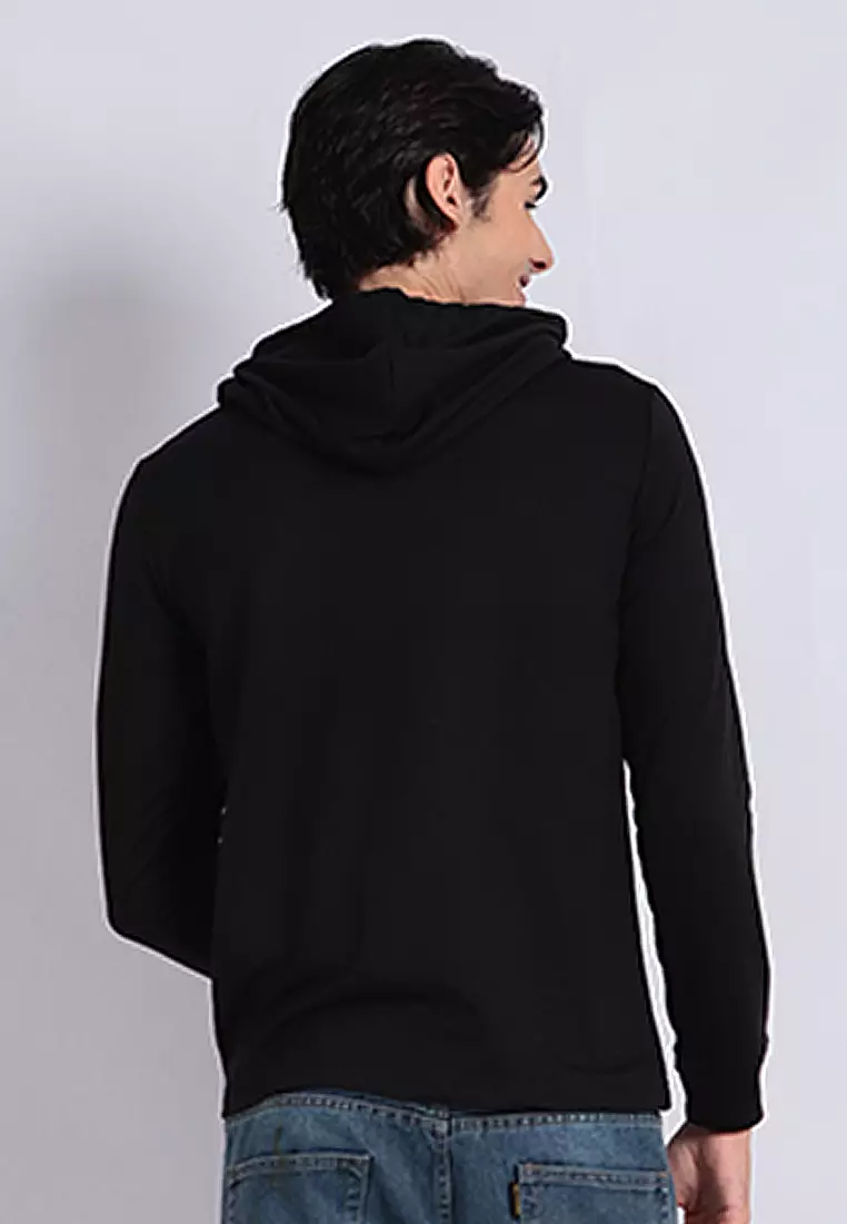 T-Shirt Lengan Panjang Dengan Hoodie 2047J01