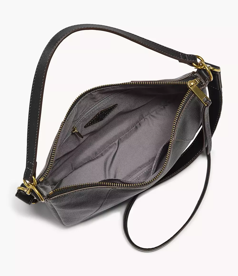 Fossil Skylar Crossbody Leather Black Tas Wanita - SHB2656-001