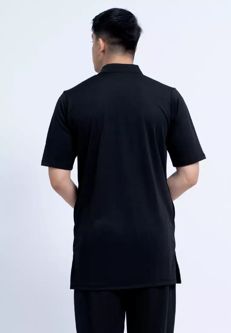 Tiento Naufal Baju Koko 3in1 Kurta Pria Dewasa Muslim Kerah Ciangi Casual Kerja Dry Fit Olahraga Ibadah Salat Lengan Pendek Ramadhan