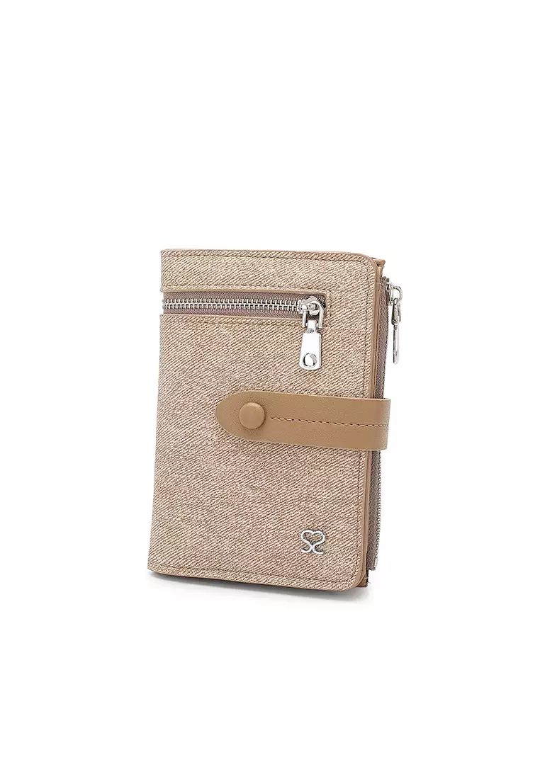 Women's Short Wallet / Purse - Apricot
