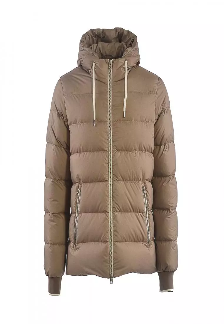 Beige zipper deals closure active coat