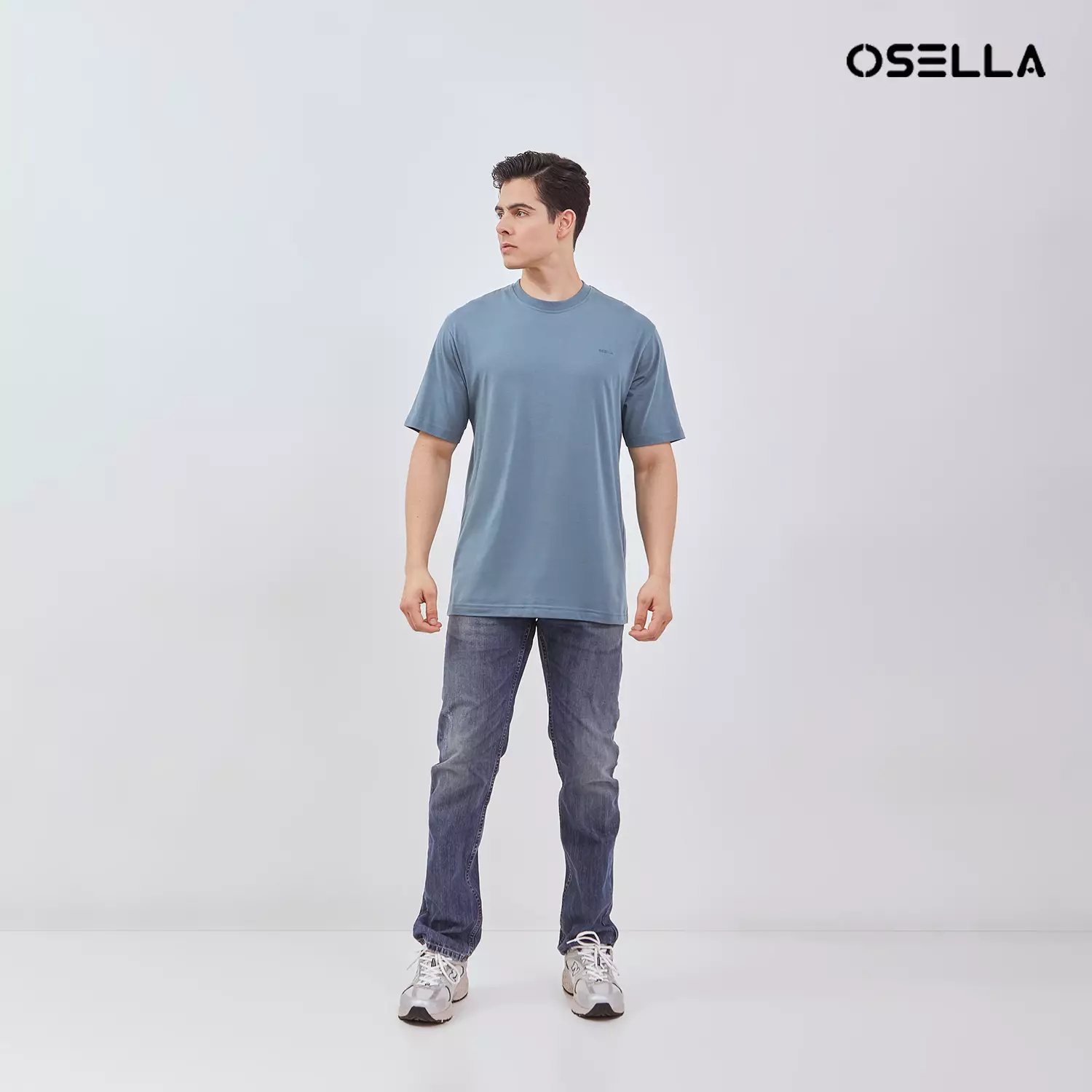 Osella Basic Reguler Fit T-Shirt 3072500360 | Atasan Kaos Basic Lengan Pendek Laki Laki