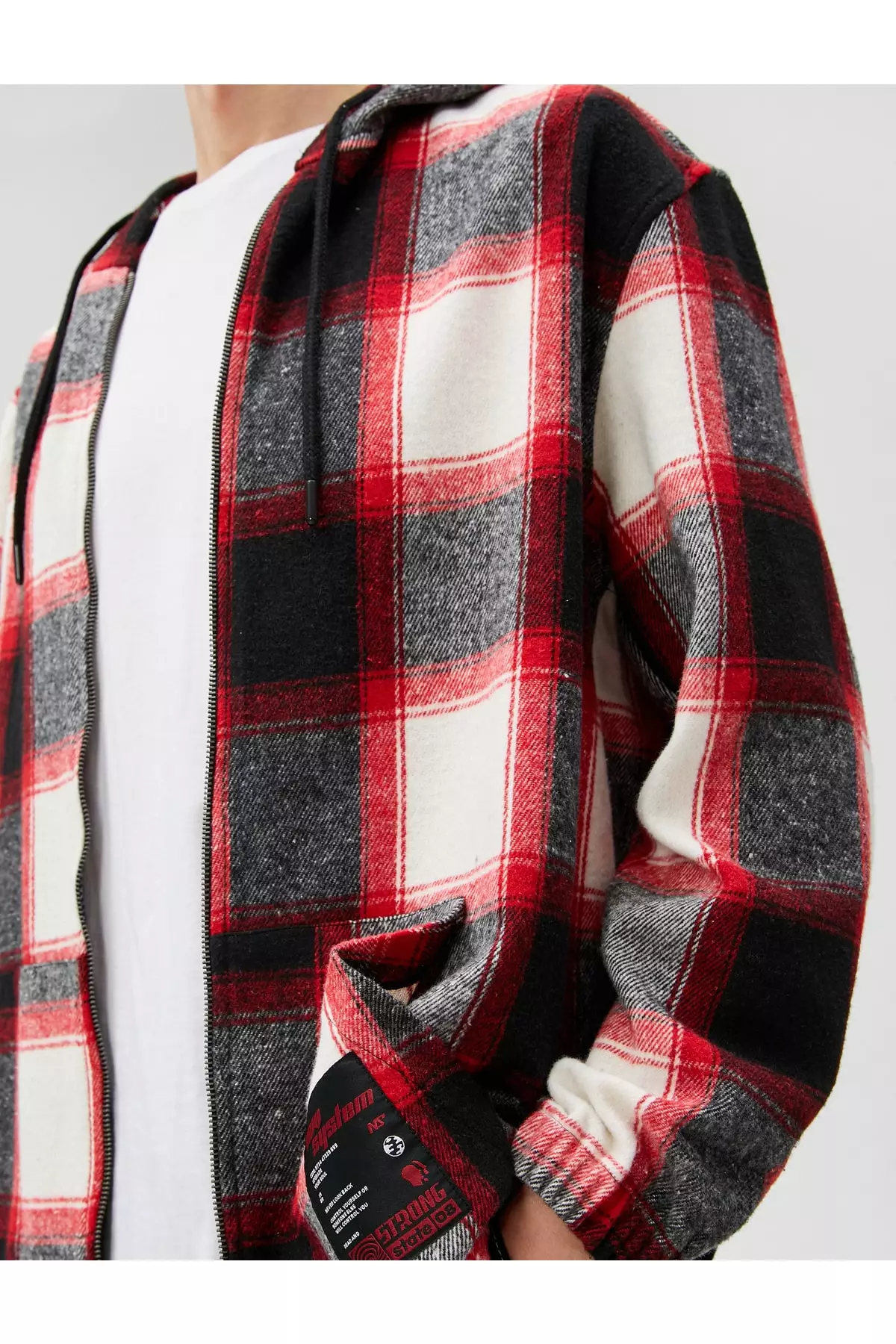 Checkered hoodie sales