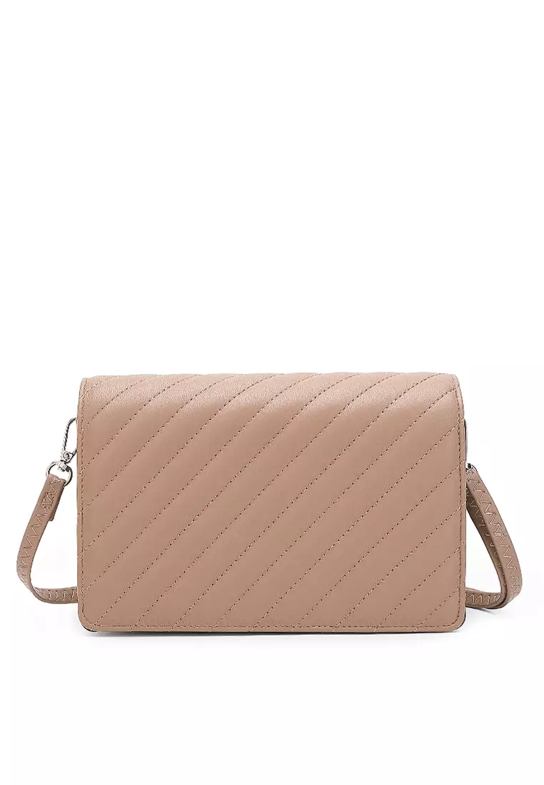 Women's Shoulder Sling Bag / Crossbody Bag - Khaki