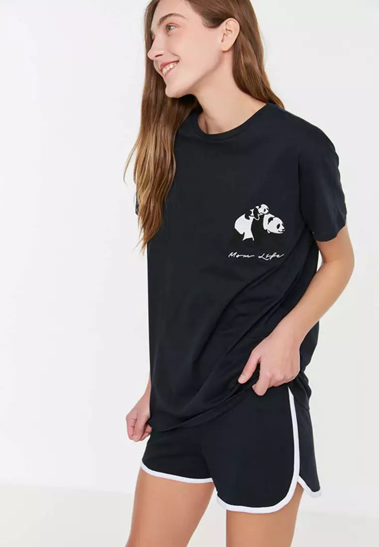 Graphic Print Pajamas Set