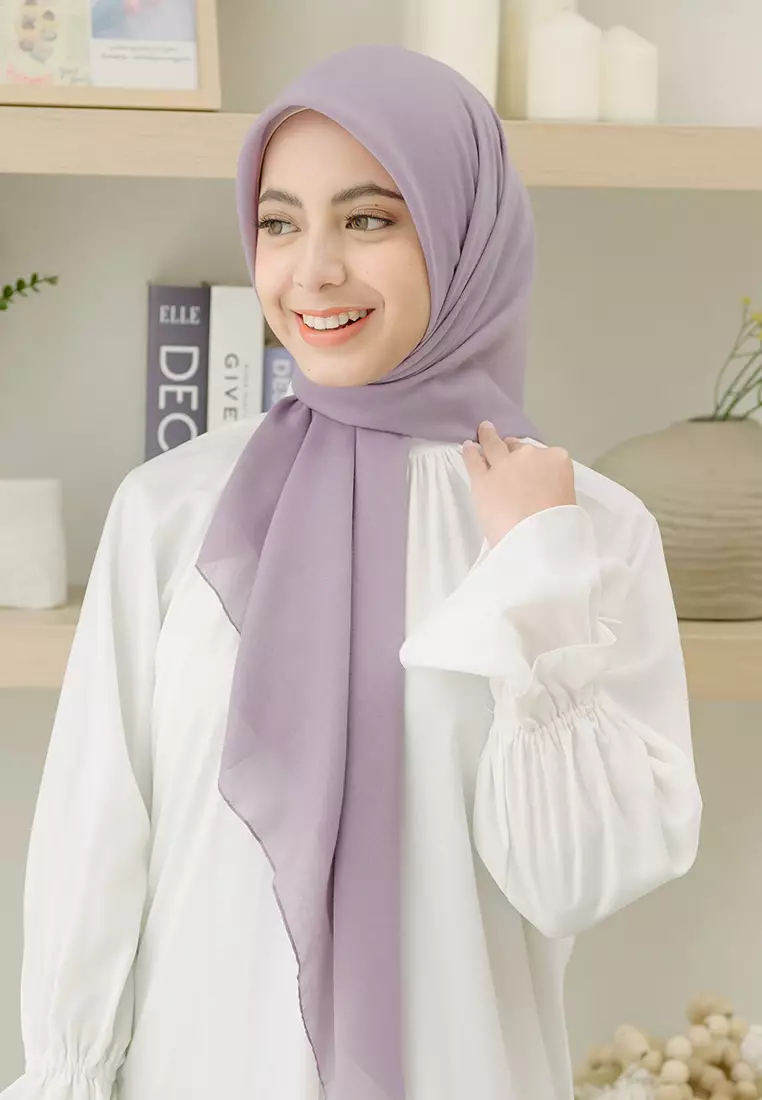 Theya Voal Square Purple Pastel