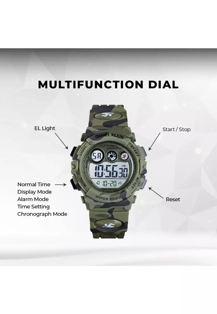 Kids Digital Watch DK.2266-8 Black TPU Strap (MSX-02-M)