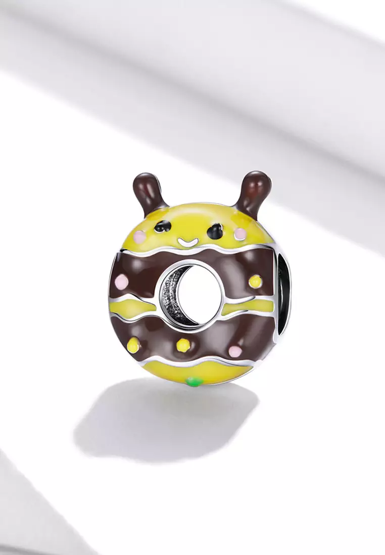 Solid 925 Sterling Silver Buzz Bee Pandora Inspired Charm