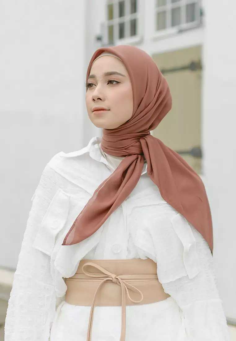 Sheena Voal Square Brown Sugar