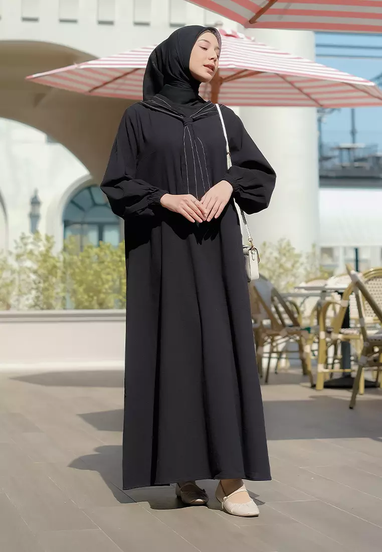 Nora Dress Linen Black