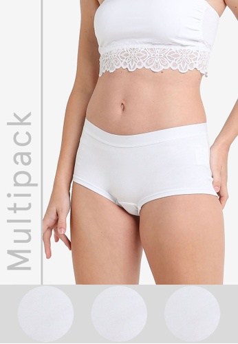 ZALORA CORE 3 Pack Core Women's Boy Short Panties | ZALORA ...