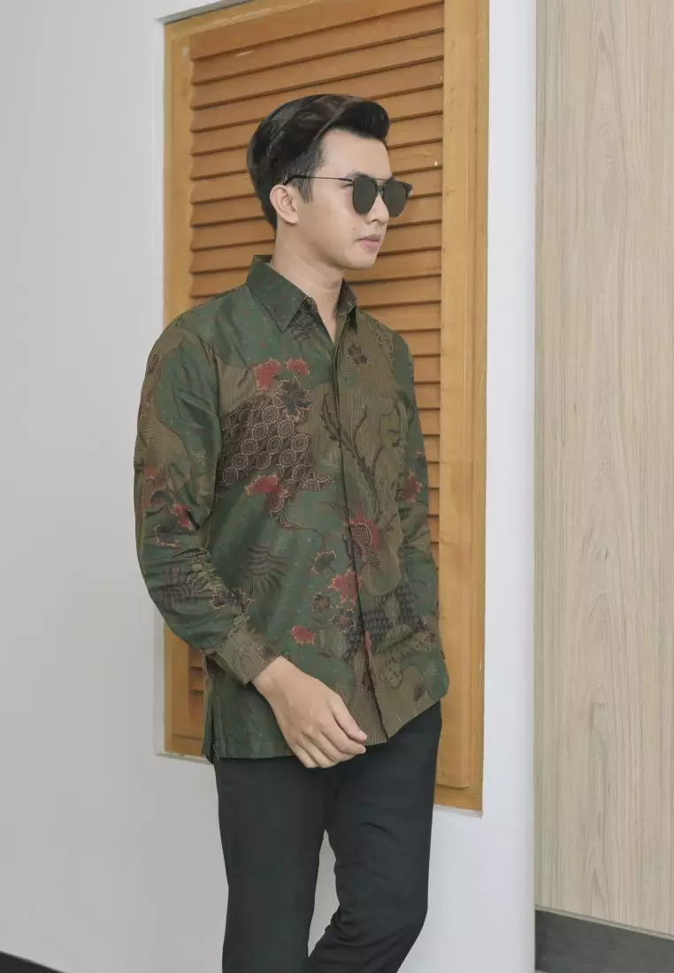 kemeja batik pria lengan panjang batk talenta premium
