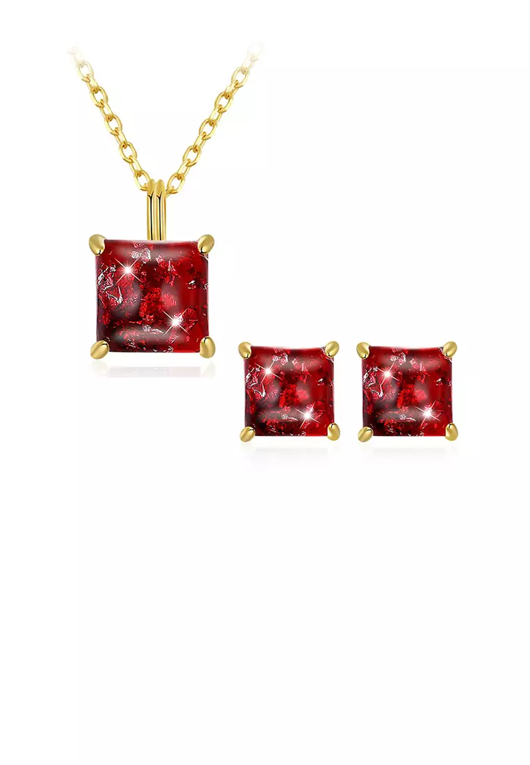 Red fashion necklace outlet