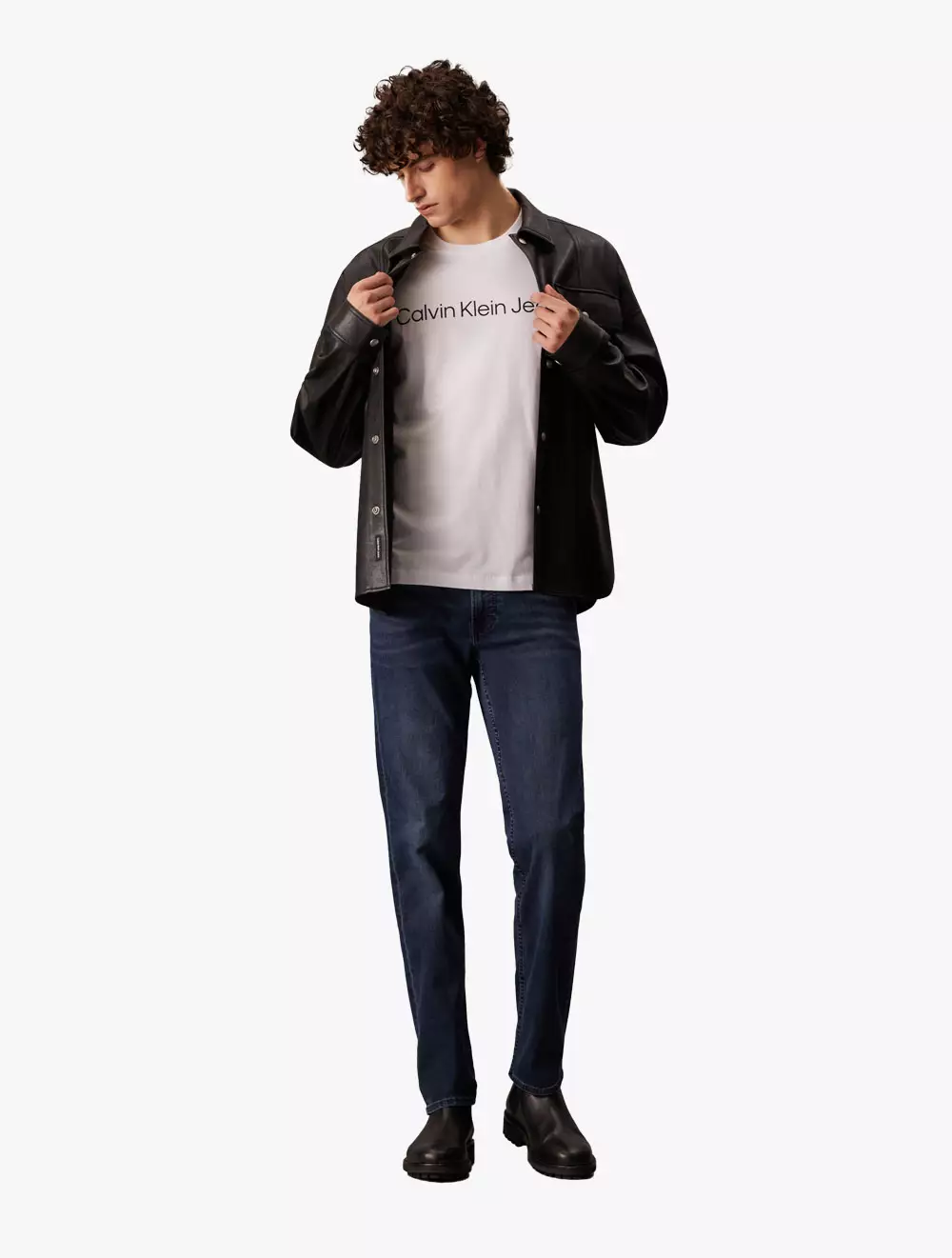 Calvin Klein Jeans - 37.5 Dark Wash Body Jeans - Blue - blue