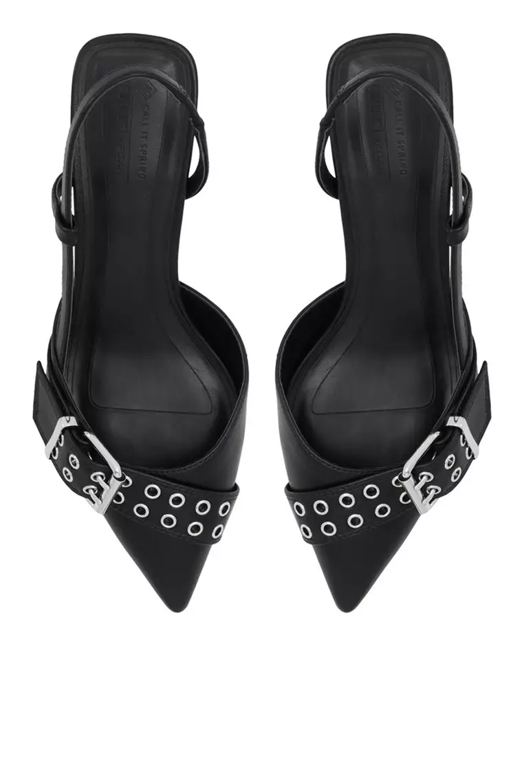 Rumour Slingback Buckle Block Heels