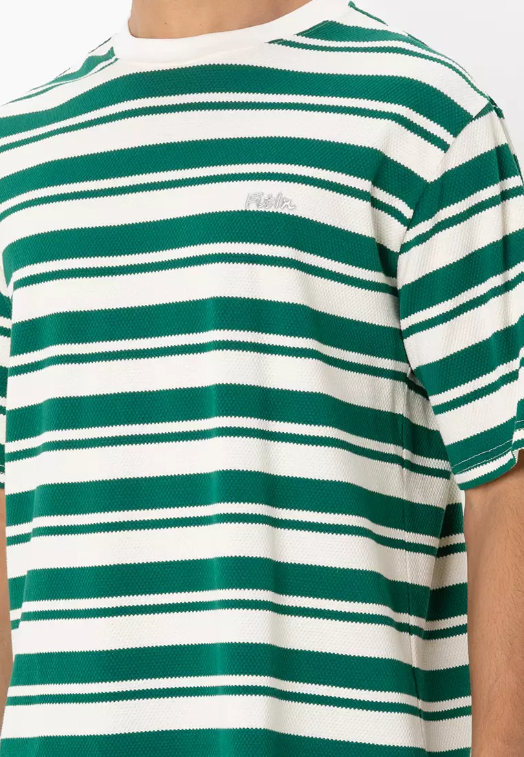 FIT IN Striped Weave Oversized Tee