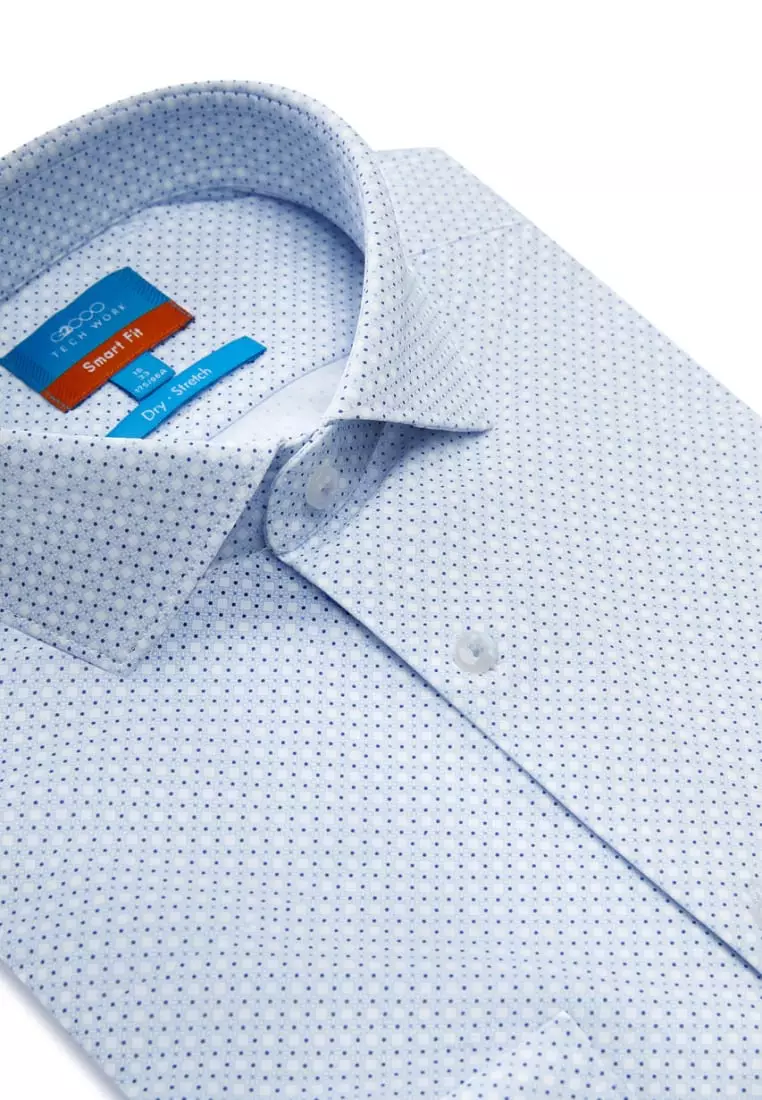 Non-Iron Quick Dry Stretch Smart Fit Knit Shirt