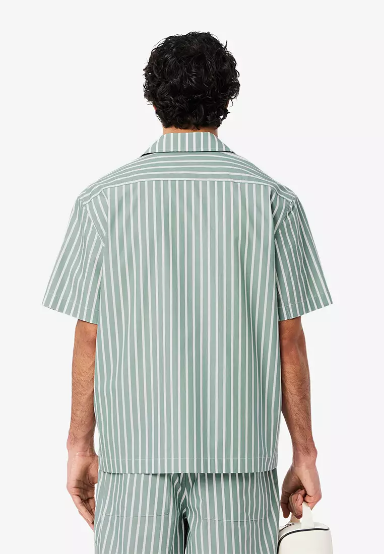 Relaxed Fit Striped Short Sleeved Shirt