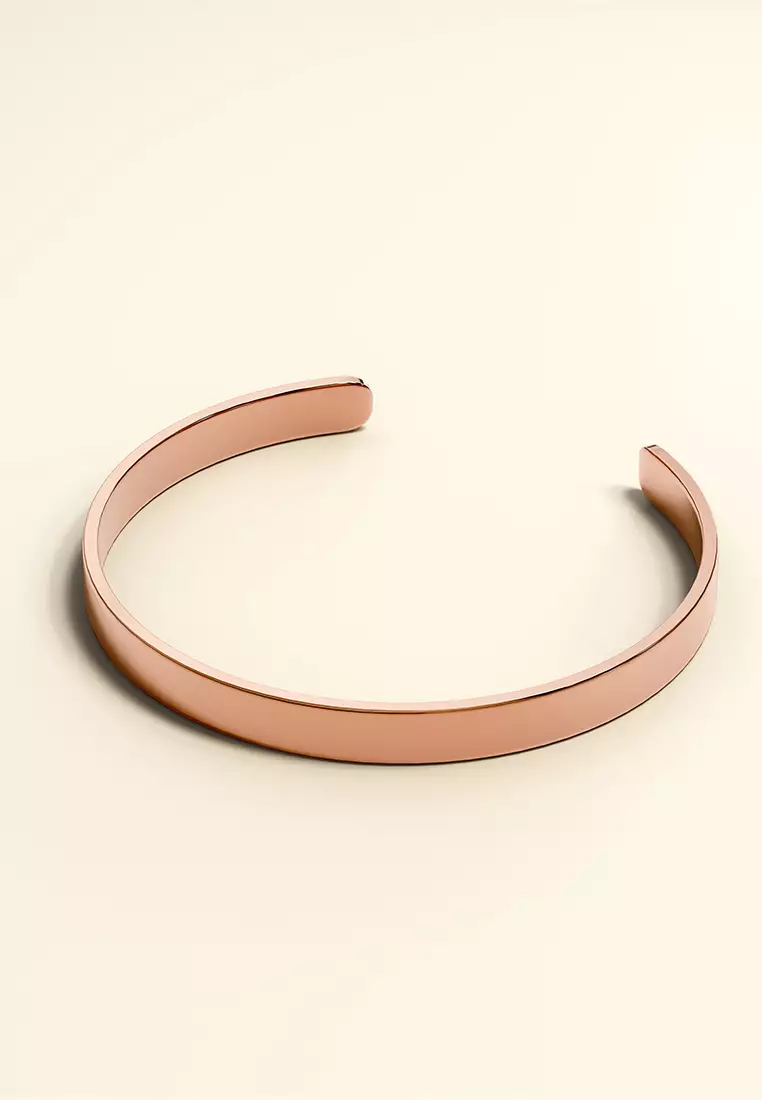 Avenue Classic Cuff Bangle Rose Gold