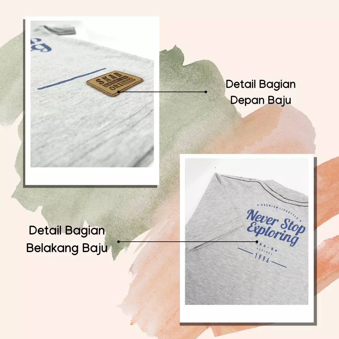 Wakakids Baju Anak Laki Laki Atasan Kaos Usia 4 Tahun Hingga 14 Tahun Motif Never Stop Exploring 3984 SPATS Hijau Army