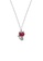 ZITIQUE silver Women's Cute Red Diamond Embedded Cat Necklace - Silver AF766AC2DBA759GS_1