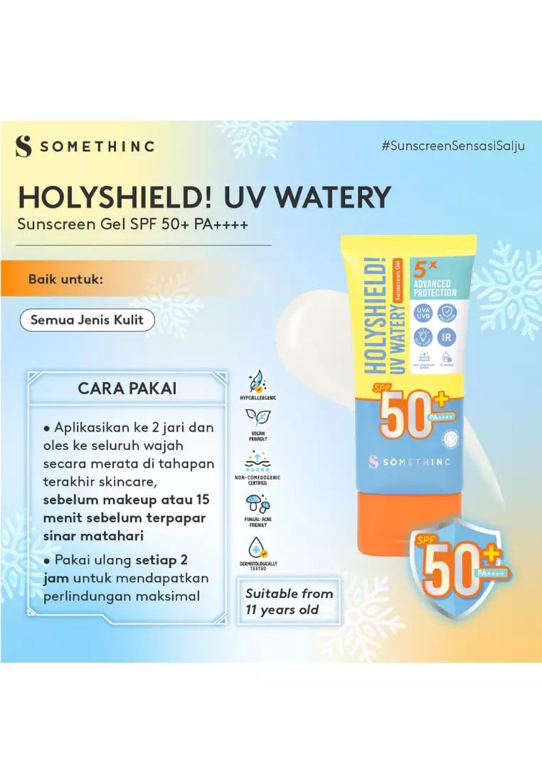 [Tasya Farasya Approved] SOMETHINC Holyshield! UV Watery Sunscreen Gel SPF 50+ PA++++ 15gr