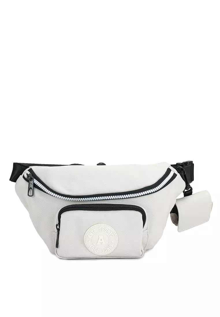 White designer cheap belt bag