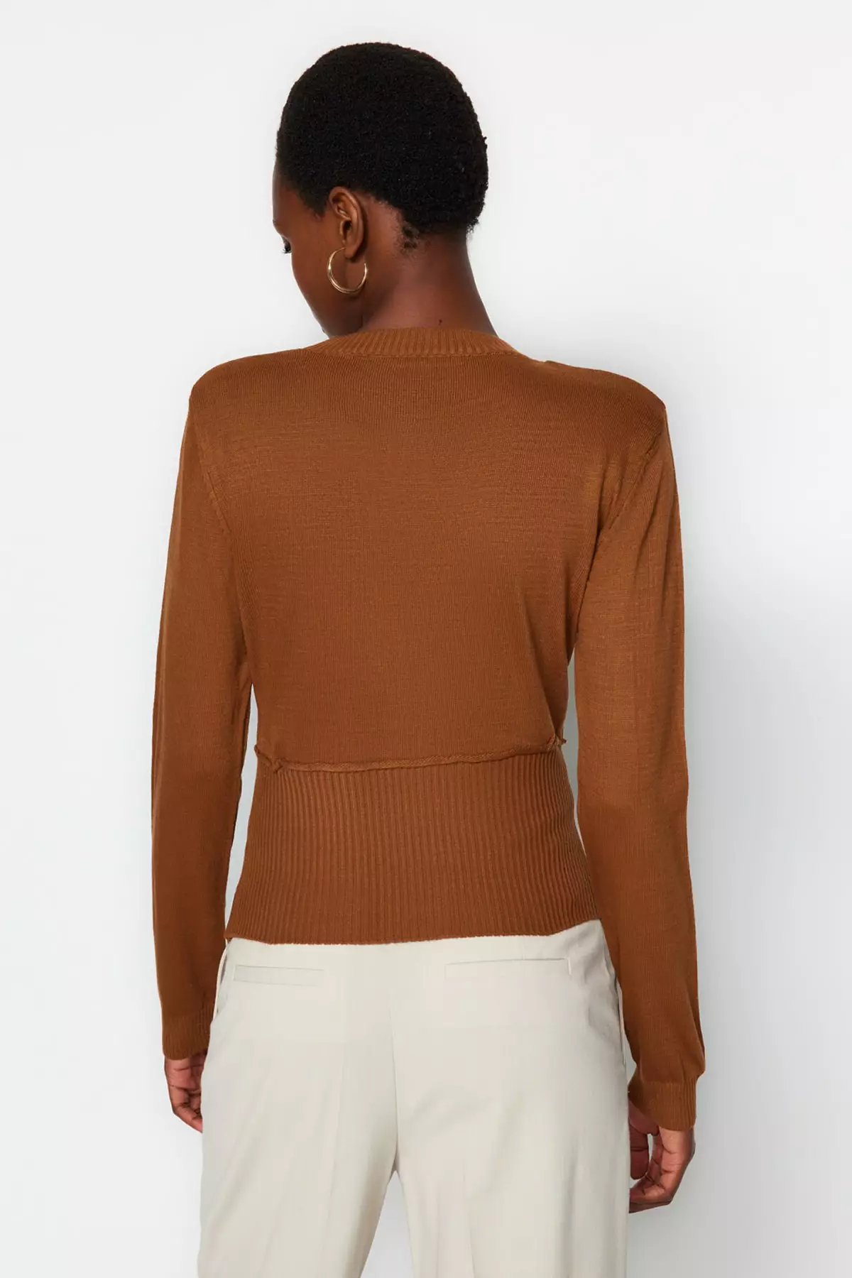 Trendyol Ribbed Sweater 2024, Buy Trendyol Online