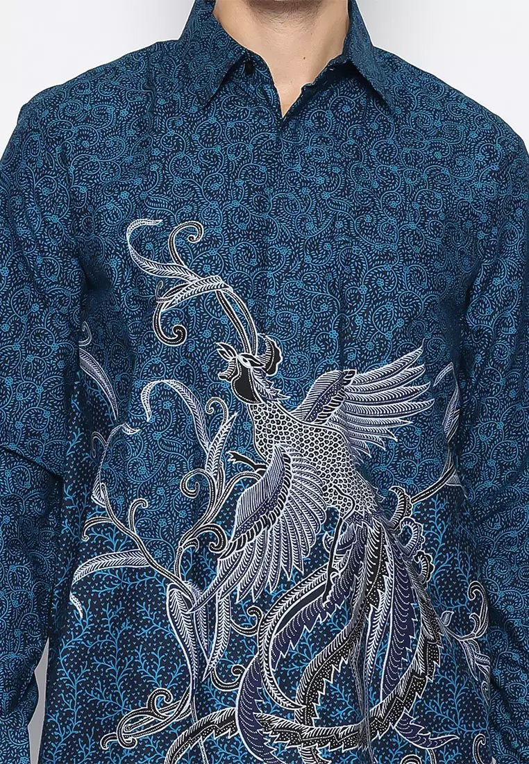 Hadinata Batik Pria Kemeja Panjang Furing Chairil Chalista