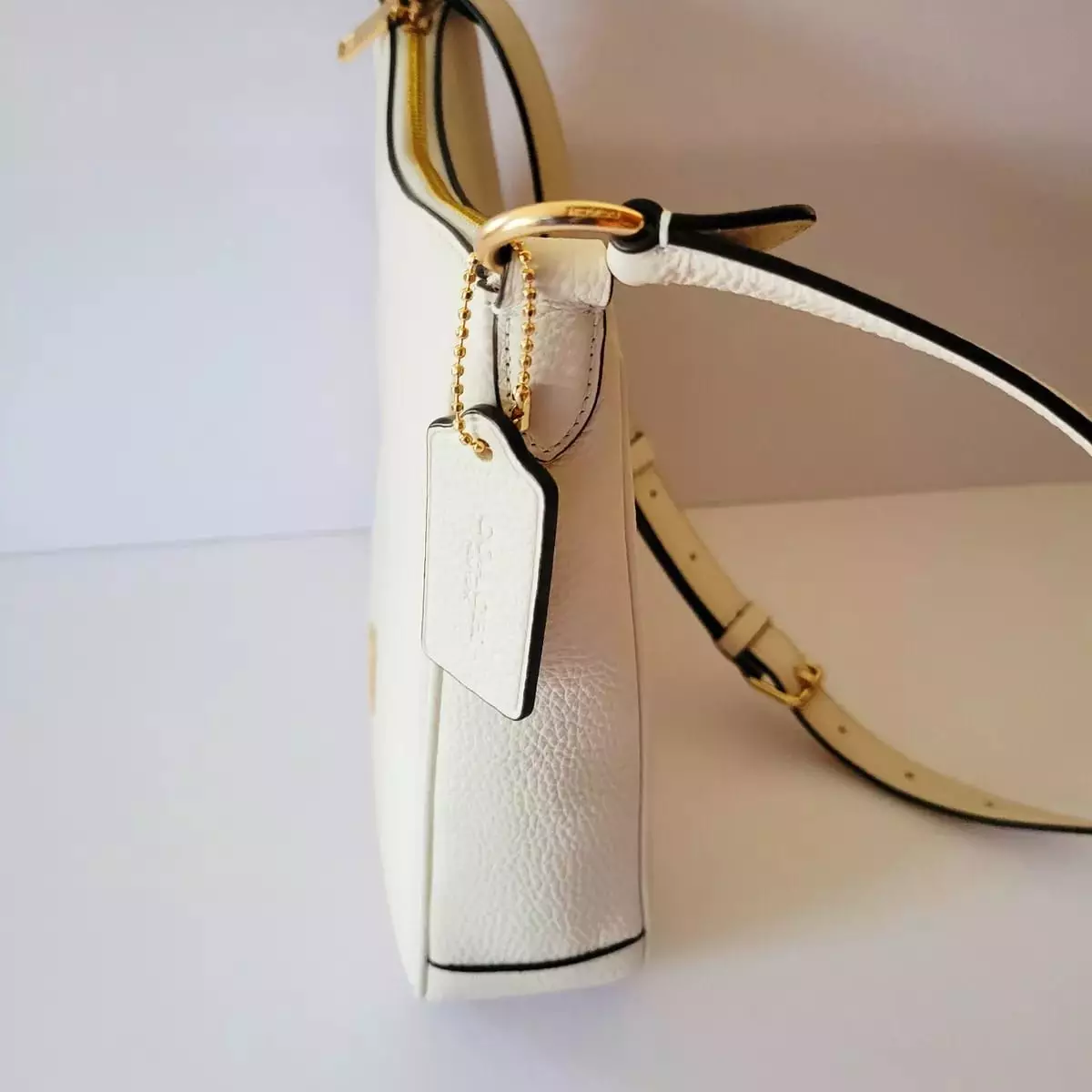 CU960 Coach Ellie file Pebble Leather Chalk