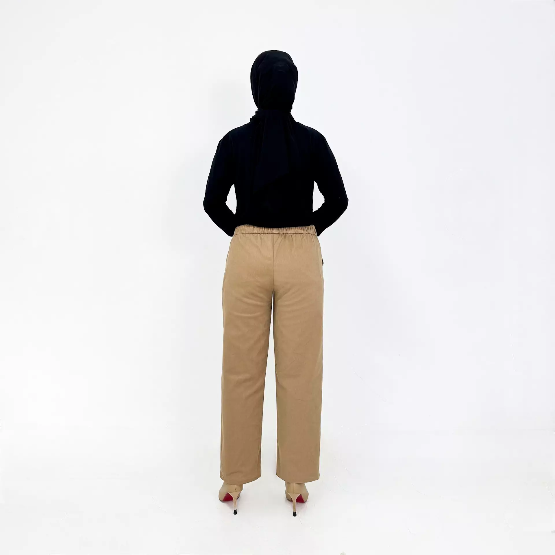 Emy Basic Korean Pants - Celana Panjang Wanita Polos CAPPUCINO