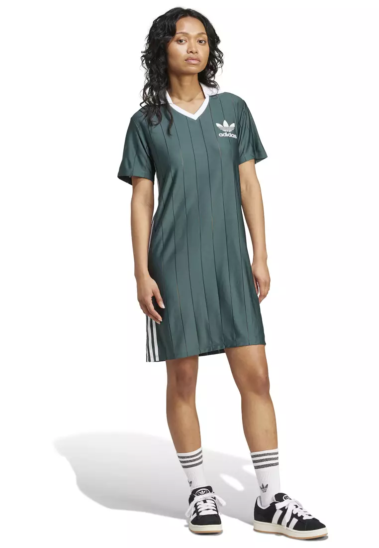 Adicolor 3 Stripe Pinstripe Dress