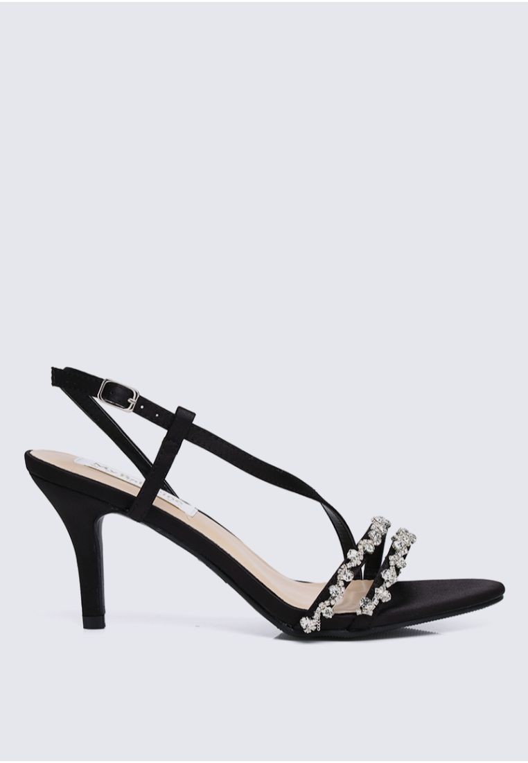 My Ballerine Angeline Comfy Heels In Black
