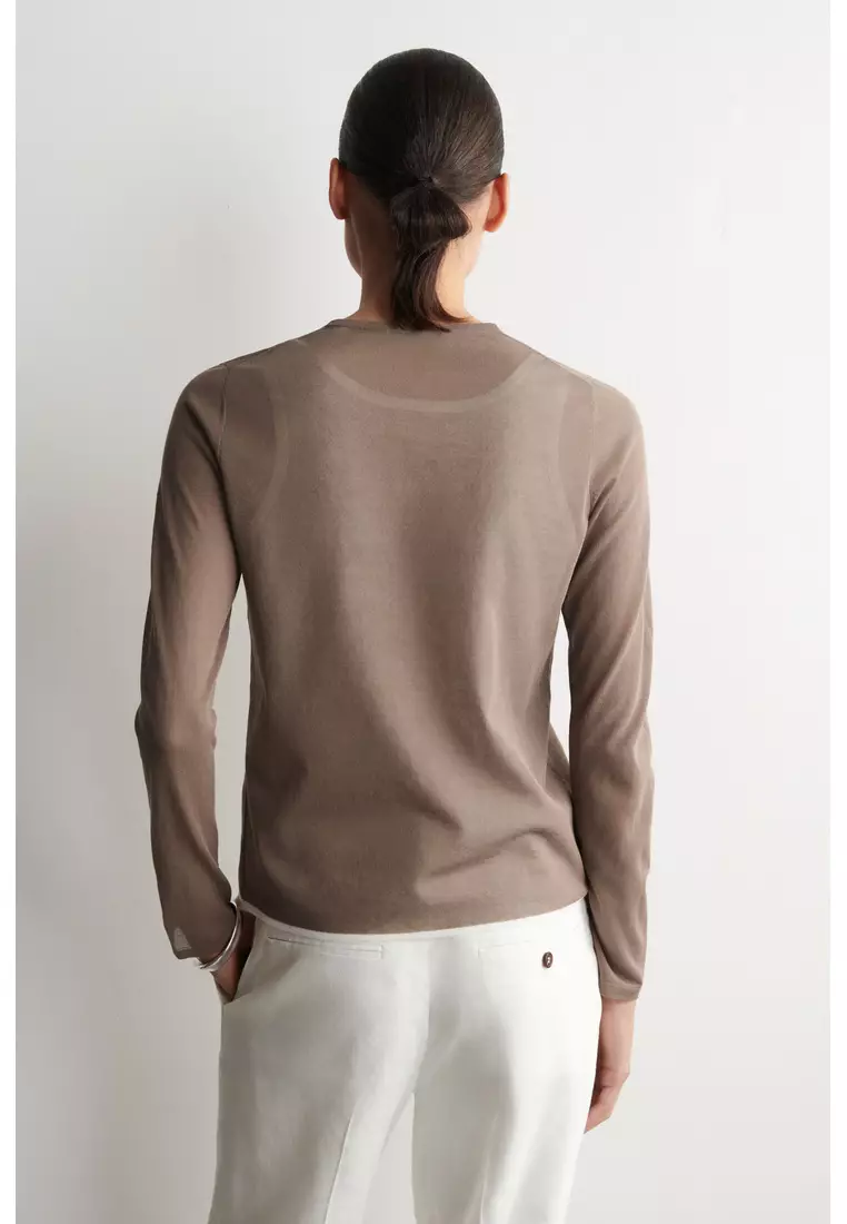 LAYERED KNITTED LONG-SLEEVED TOP