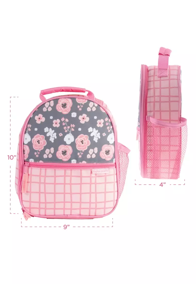 All Over Print Charcoal Flower Lunch Bag For Kids