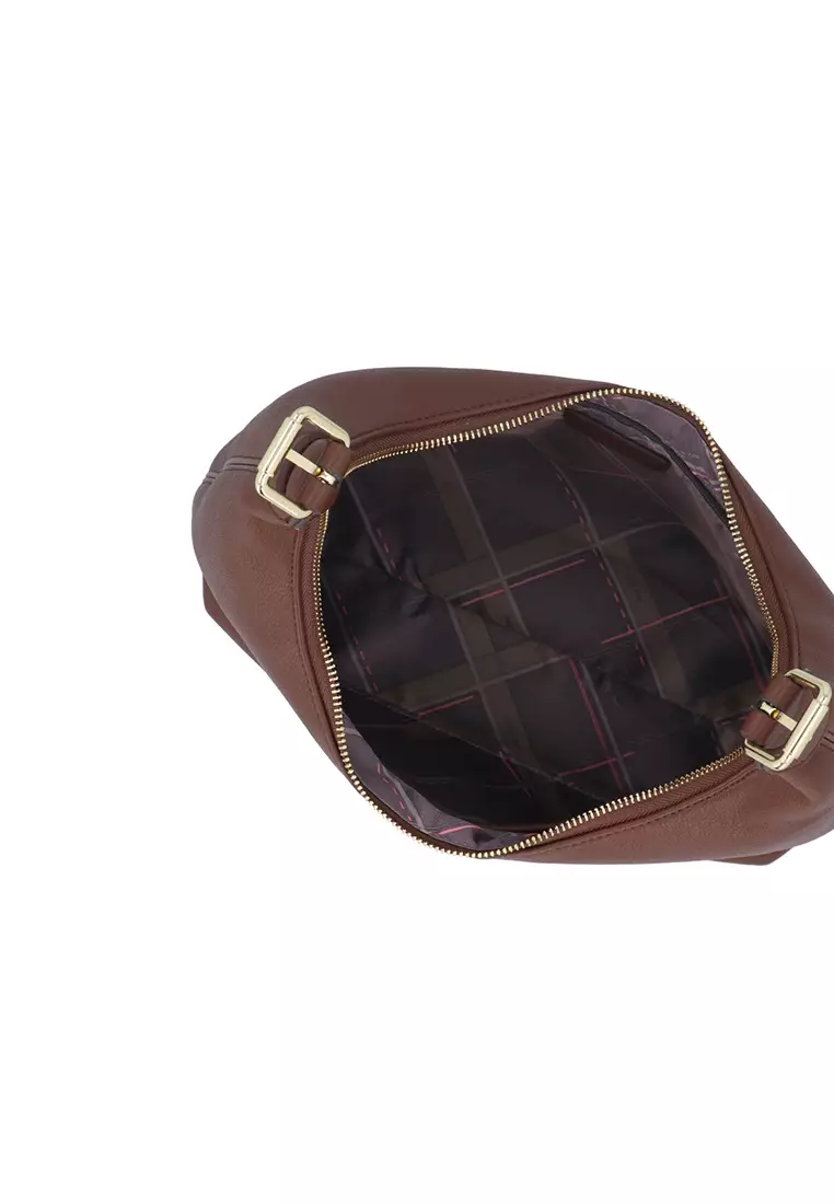 Lane Structured Tote - Dark Brown