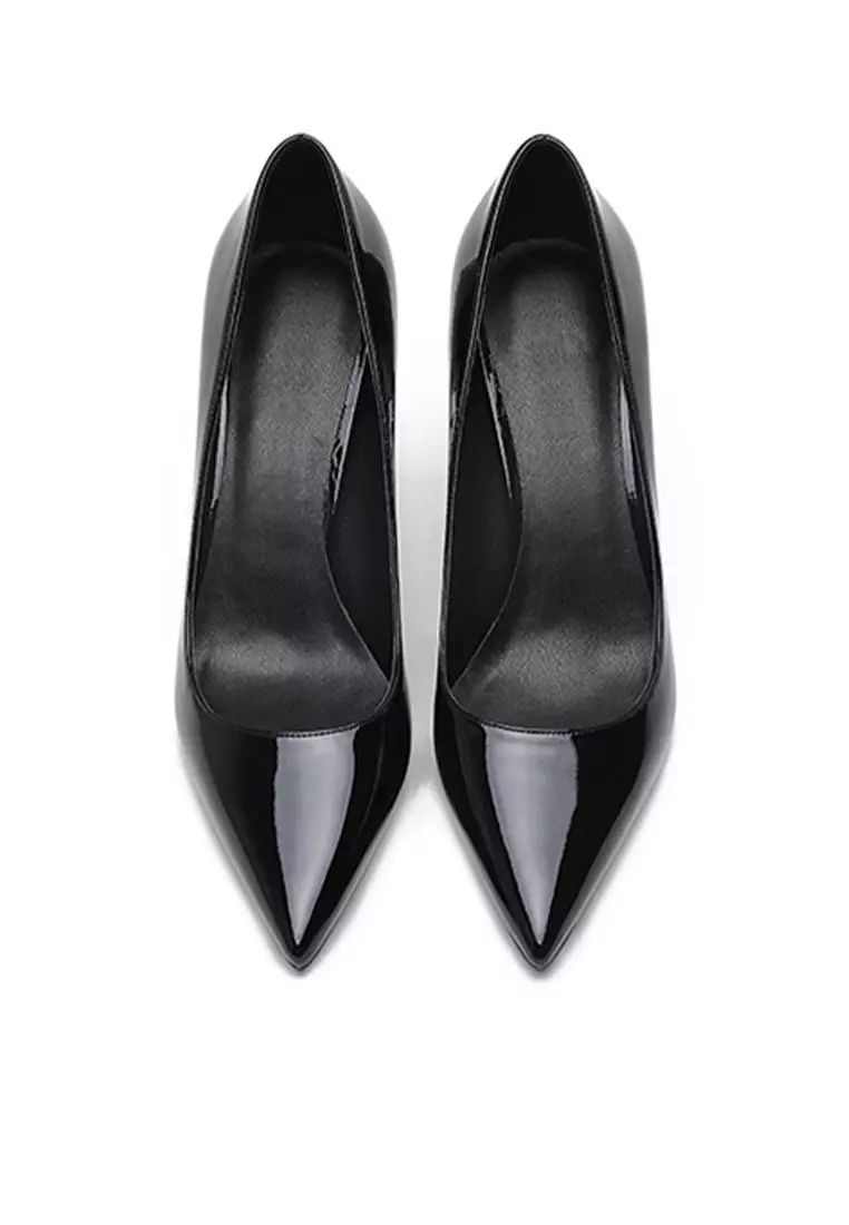 8CM Patent Pointed High Heel Shoes HZL180