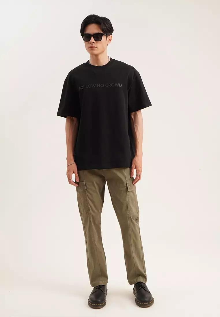 Follow No Crowd Relaxed Fit Graphic T-Shirt