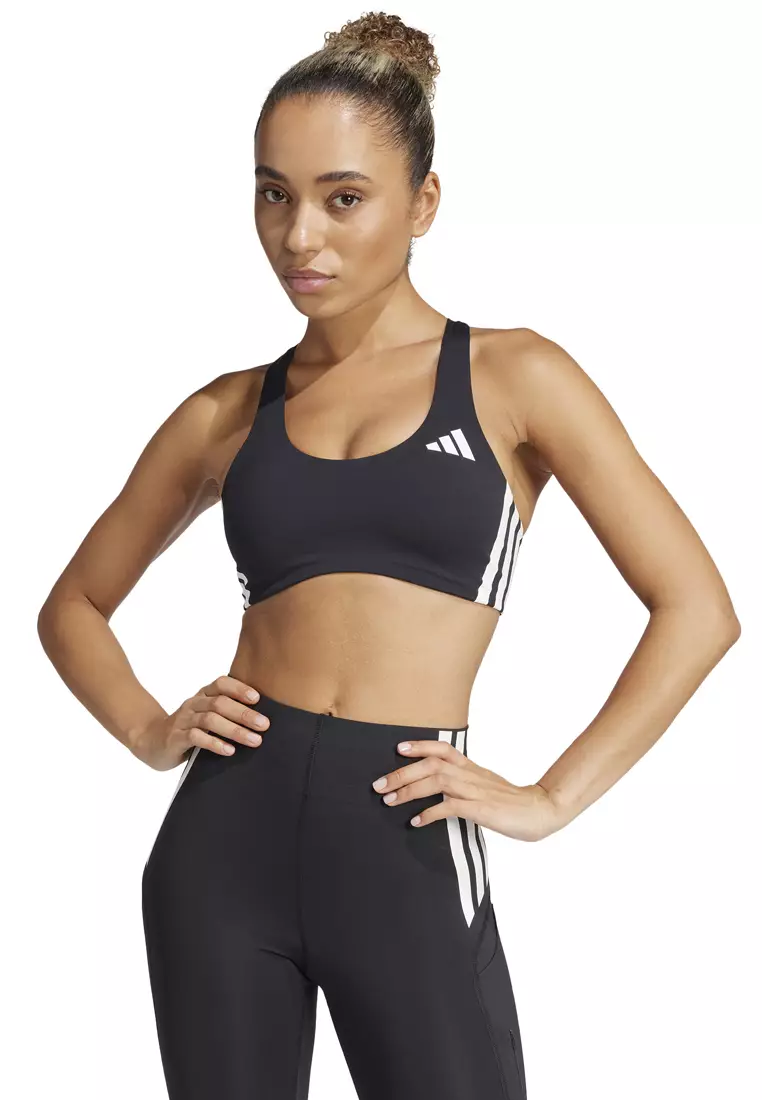 Powerreact Train Medium-Support 3-Stripes Bra