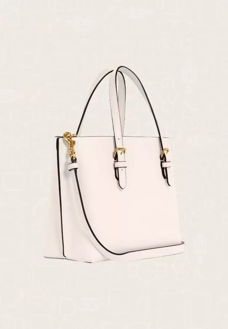 Coach Mollie Tote 25 Chalk Light Saddle