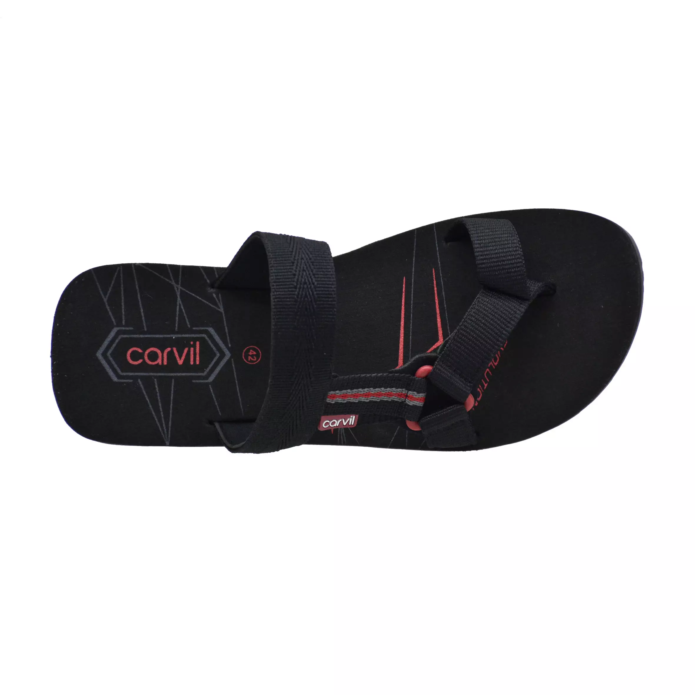 Carvil Sandal Pria Spextra-S22 M Black/Red
