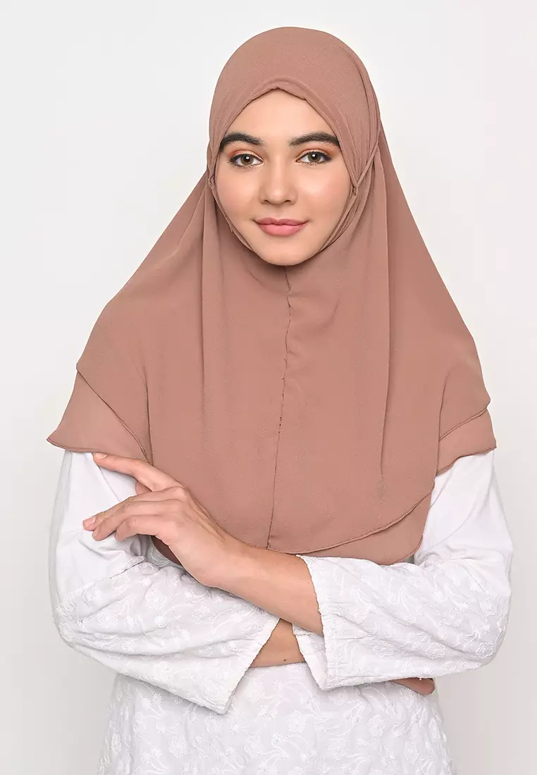 Bergo Alena Hijab Instant Rossybrown
