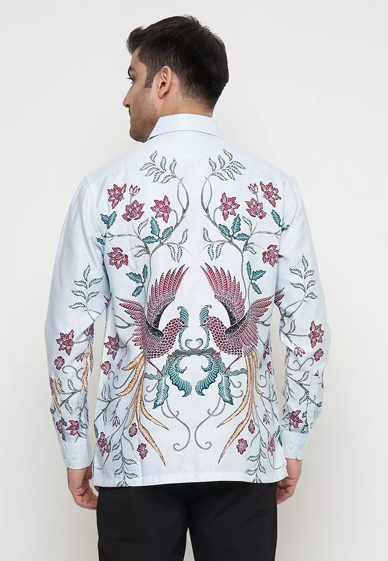 Exclusive Regfit Narel Kemeja Batik Pria Lengan Panjang