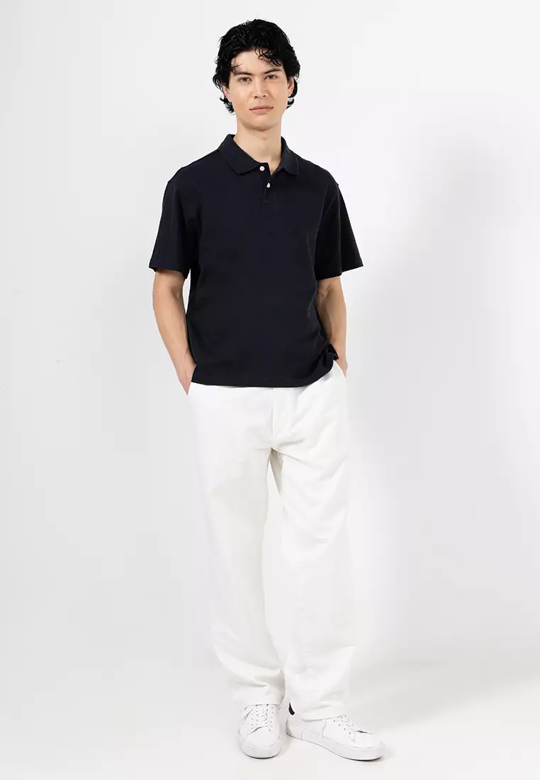 Relaxed Pique Polo Shirt
