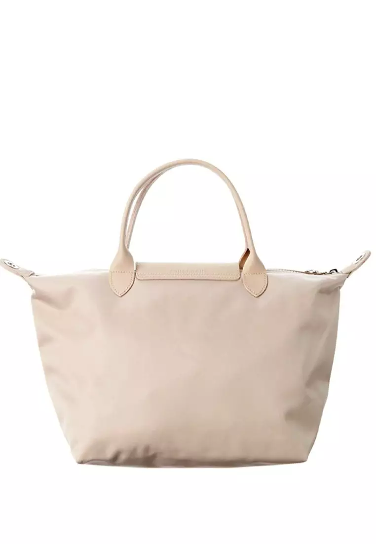 Le Pliage Neo Medium Top Handle Handbag - Cream Beige