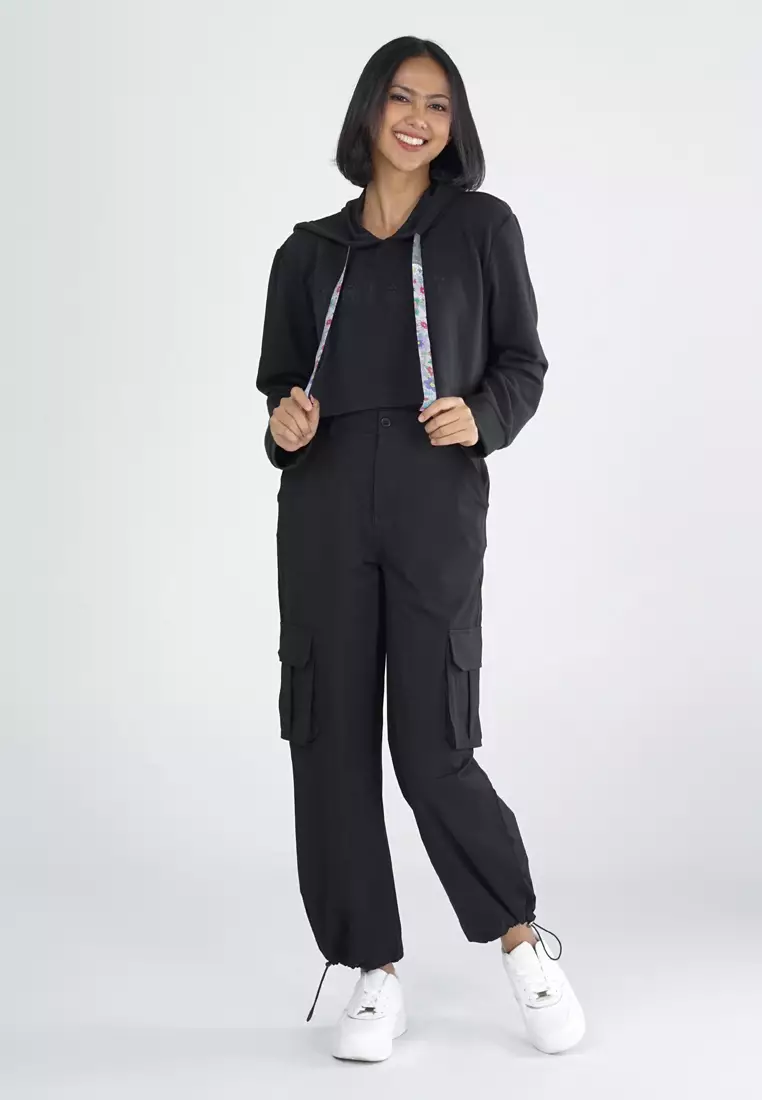 Triset Casual Pakaian Wanita Hood Jacket - TJ303298901