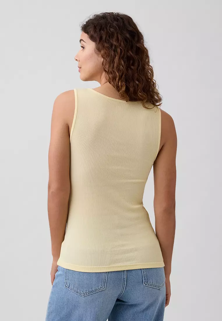 Ribbed Logo Tank Top