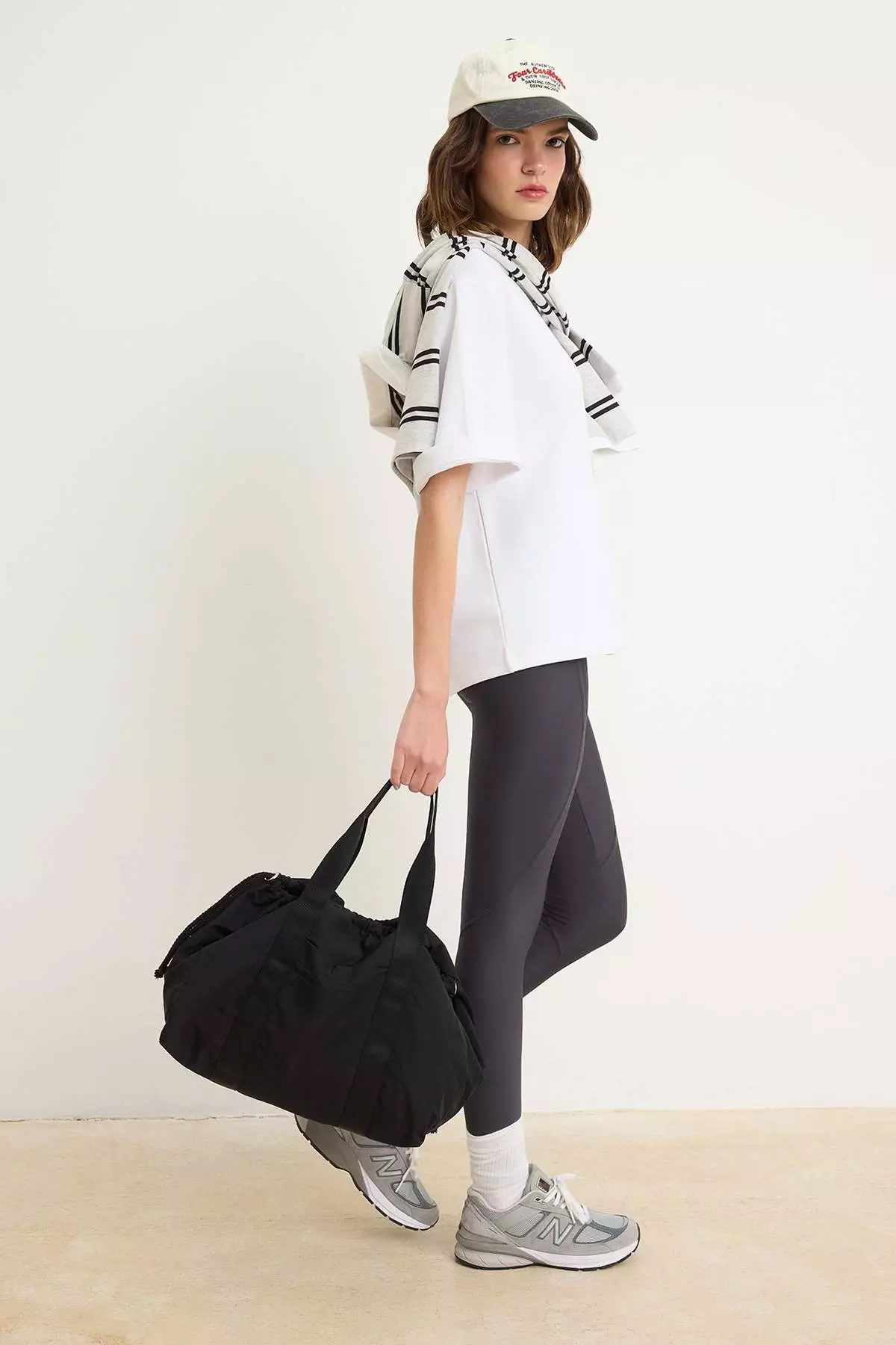 Black Maxi Size Women'S Shoulder Bag Takss26Oc00061