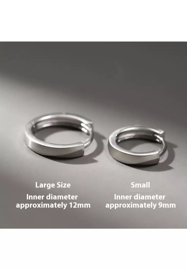 Buy OPCHIC Men's Single Plain Hoop Ear Clips 2025 Online | ZALORA